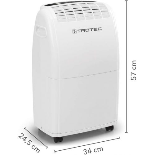  TROTEC Komfort Luftentfeuchter TTK 75 E (max.20 L/Tag), geeignet fuer Raume bis 110 m³ / 45 m²