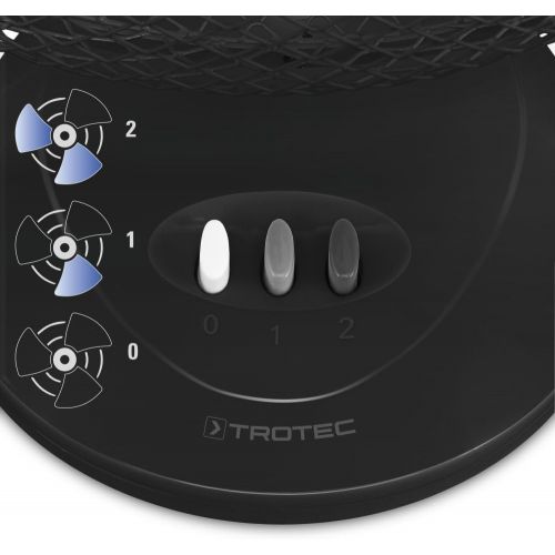  TROTEC TVE 8 Tischventilator 2 Geschwindigkeitsstufen 90° Oszillation Ventilatorfluegeldurchmesser 23cm