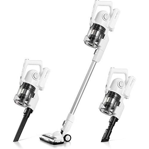  [아마존베스트]TROTEC 2 in 1 Cordless Vacuum Cleaner VC 150 E Handheld Vacuum Cleaner Cordless Bagless Vacuum Cleaner with HEPA Filter (150W, Up to 40 min Runtime, Cyclone Technology, LED Spotlig