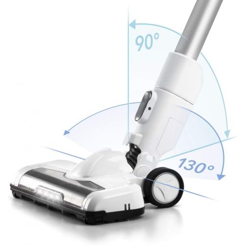  [아마존베스트]TROTEC 2 in 1 Cordless Vacuum Cleaner VC 150 E Handheld Vacuum Cleaner Cordless Bagless Vacuum Cleaner with HEPA Filter (150W, Up to 40 min Runtime, Cyclone Technology, LED Spotlig