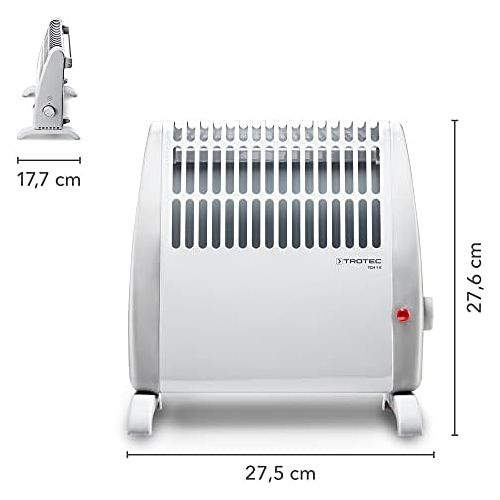  TROTEC TCH 1 E Convector Electric Heater Mobile Heater 450 W Maximum 10 m² Compact Frost Guard