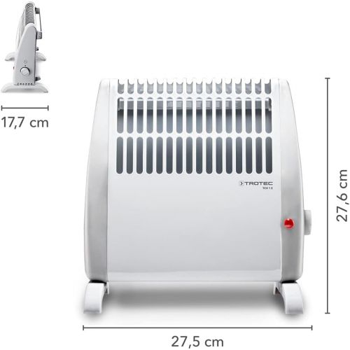  TROTEC TCH 1 E Convector Electric Heater Mobile Heater 450 W Maximum 10 m² Compact Frost Guard