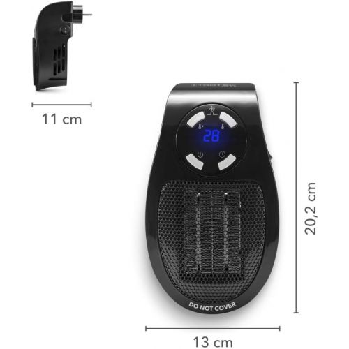  TROTEC TFC 2 E Fan Heater | Socket Heater 2 Ventilation Levels 500 W Power Energy Efficient for Home and Travel