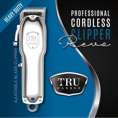  TRU Barber Revo Professional Hair Trimmer for Barbers and Hairdressers Motor 6500 rpm with Barber Combs Hair Trimmer