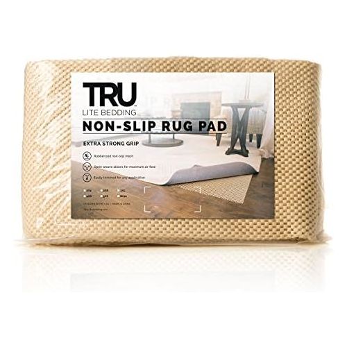  TRU Lite Bedding TRU Lite Extra Strong Rug Gripper - Non Slip Furniture Pad - Indoor Carpet Pad for Hardwood Floors - Anti Skid Mat - Anchors Rugs to Floors - Trim to fit Any Size - 8 x 10