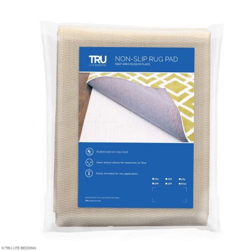  TRU Lite Bedding TRU Lite Rug Gripper - Non-Slip Rug Pad for Hardwood Floors - Non Skid Washable Furniture Pad - Lock Area Rugs, Mats, Carpets, Furniture in Place - Trim to fit Any Size - 2 x 8