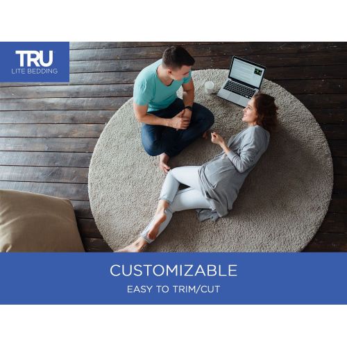  TRU Lite Bedding TRU Lite Rug Gripper - Non-Slip Rug Pad for Hardwood Floors - Non Skid Washable Furniture Pad - Lock Area Rugs, Mats, Carpets, Furniture in Place - Trim to fit Any Size - 2 x 8