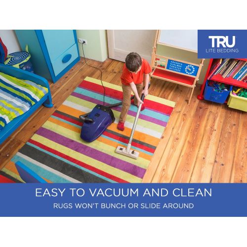  TRU Lite Bedding TRU Lite Rug Gripper - Non-Slip Rug Pad for Hardwood Floors - Non Skid Washable Furniture Pad - Lock Area Rugs, Mats, Carpets, Furniture in Place - Trim to fit Any Size - 2 x 8