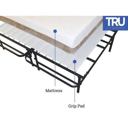  TRU Lite Bedding Non Slip Mattress Pad - Grip Pad Locks in Place - Non Slip Mat fits Platform or Futon Mattresses - Twin Size - Rug Gripper for 3 x 6 Rug