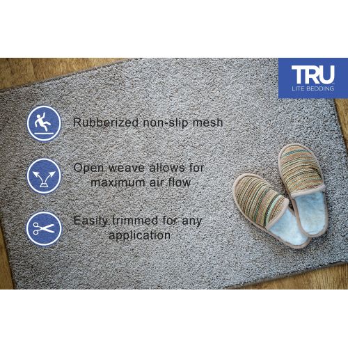 TRU Lite Bedding Non Slip Mattress Pad - Grip Pad Locks in Place - Non Slip Mat fits Platform or Futon Mattresses - Twin Size - Rug Gripper for 3 x 6 Rug