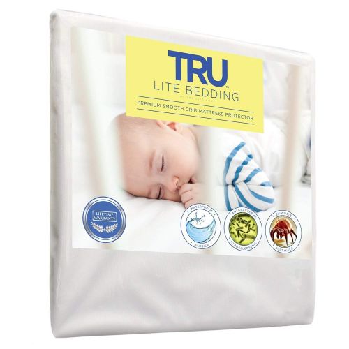  TRU Lite Bedding Crib Size - Baby Mattress Cover - Premium Smooth Toddler Mattress Protector, Waterproof, Hypoallergenic, Breathable Cover Protection from Dust Mites, Allergens, Ba