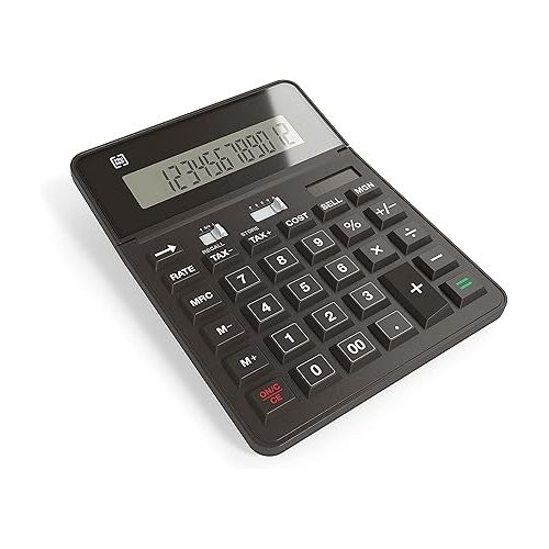  TRU RED TR290 TR290 12-Digit Desktop Calculator, Black