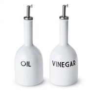 TRUE Carafe Ceramic Oil and Vinegar Pourer Set by True