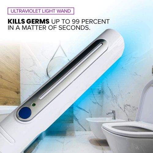  TRUE MARK UV Light Sanitizer Wand UVC Light Sanitize Surfaces Ultraviolet Light Portable Travel Sized Easy to Use Cordless Battery Powered