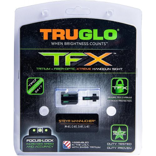  TRUGLO TFX Tritium and Fiber-Optic Xtreme Handgun Sights for Steyr Mannlicher Pistols