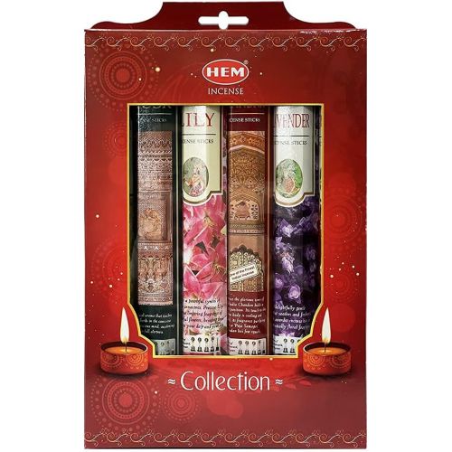  인센스스틱 TRUMIRI Precious Series Incense Sticks Variety Pack with Incense Holder Bundle Rose Jasmine Sandalwood Lavender Lily Musk