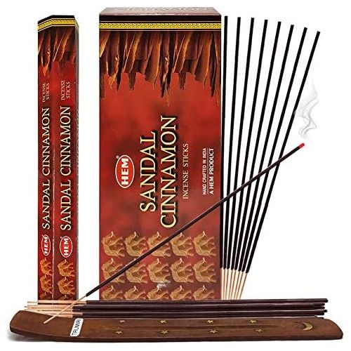  인센스스틱 TRUMIRI Sandal Cinnamon Incense Sticks And Incense Stick Holder Bundle Insence Insense Hem Incense Sticks