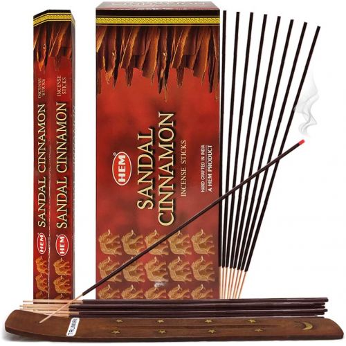  인센스스틱 TRUMIRI Sandal Cinnamon Incense Sticks And Incense Stick Holder Bundle Insence Insense Hem Incense Sticks