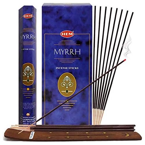  인센스스틱 TRUMIRI Myrrh Incense Sticks And Incense Stick Holder Bundle Insence Insense Hem Incense Sticks