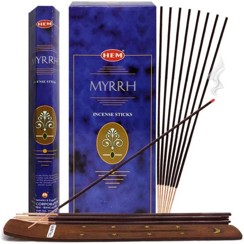  인센스스틱 TRUMIRI Myrrh Incense Sticks And Incense Stick Holder Bundle Insence Insense Hem Incense Sticks