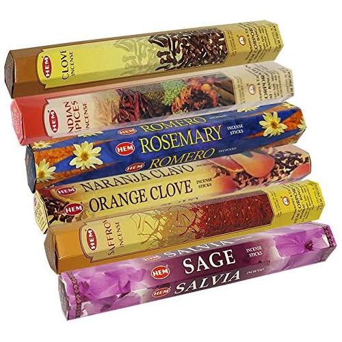  인센스스틱 TRUMIRI Hem Incense Sticks Variety Pack #25 And Incense Stick Holder Bundle With 6 Seasoning Fragrances