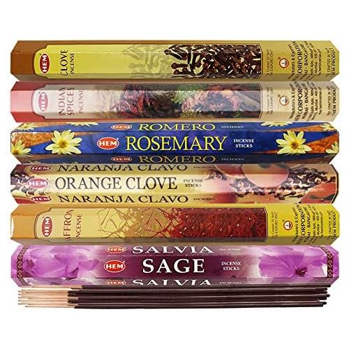  인센스스틱 TRUMIRI Hem Incense Sticks Variety Pack #25 And Incense Stick Holder Bundle With 6 Seasoning Fragrances