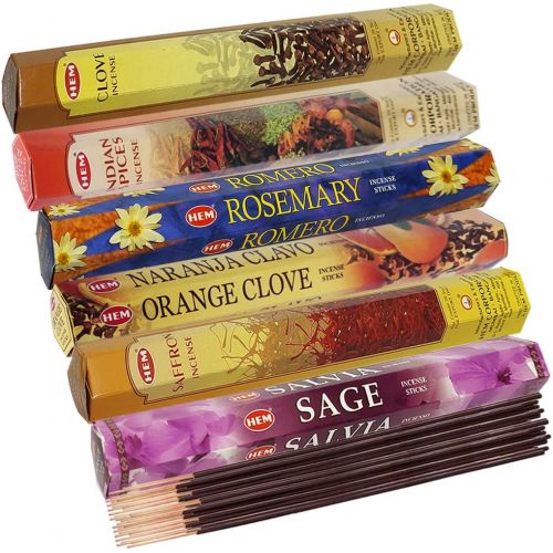  인센스스틱 TRUMIRI Hem Incense Sticks Variety Pack #25 And Incense Stick Holder Bundle With 6 Seasoning Fragrances