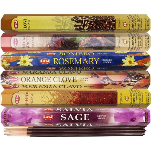  인센스스틱 TRUMIRI Hem Incense Sticks Variety Pack #25 And Incense Stick Holder Bundle With 6 Seasoning Fragrances