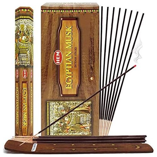  인센스스틱 TRUMIRI Egyptian Musk Incense Sticks And Incense Stick Holder Bundle Insence Insense Hem Incense Sticks