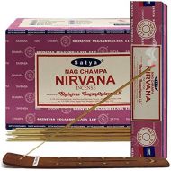 인센스스틱 TRUMIRI Nirvana Incense Sticks And Incense Stick Holder Bundle Insence Satya Incense