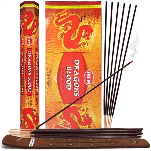  인센스스틱 TRUMIRI Dragons Blood Incense Sticks And Incense Stick Holder Bundle Insence Insense Hem Incense Sticks