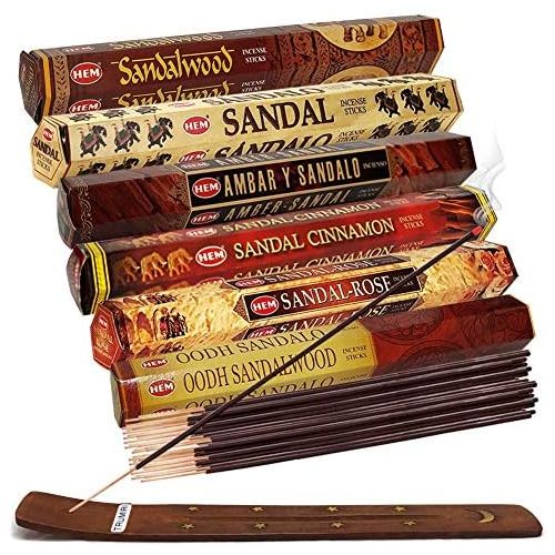  인센스스틱 TRUMIRI Hem Incense Sticks Variety Pack #20 And Incense Stick Holder Bundle With 6 Unique Sandalwood Fragrances
