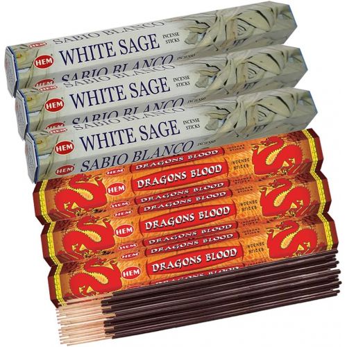  인센스스틱 TRUMIRI DragonS Blood Incense Sticks And White Sage Incense Sticks With Incense Holder Bundle For Home Fragrance And Smudging