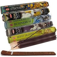 인센스스틱 TRUMIRI Hem Incense Sticks Variety Pack #7 And Incense Stick Holder Bundle With 5 Popular Money And Business Themed Fragrances