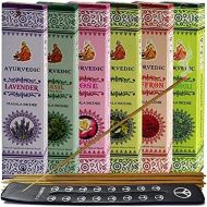 인센스스틱 TRUMIRI Ayurvedic Incense Sticks Variety Pack #3 And Incense Stick Holder Bundle With 6 Natural Fragrances