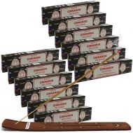 인센스스틱 TRUMIRI Incense Stick Holder Bundle with Satya Cinnamon 15g Incense Sticks - Pack of 12 (Approx 180 Sticks)