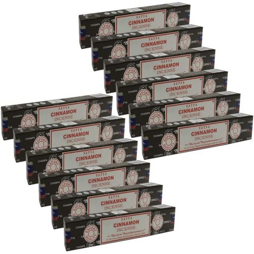  인센스스틱 TRUMIRI Incense Stick Holder Bundle with Satya Cinnamon 15g Incense Sticks - Pack of 12 (Approx 180 Sticks)