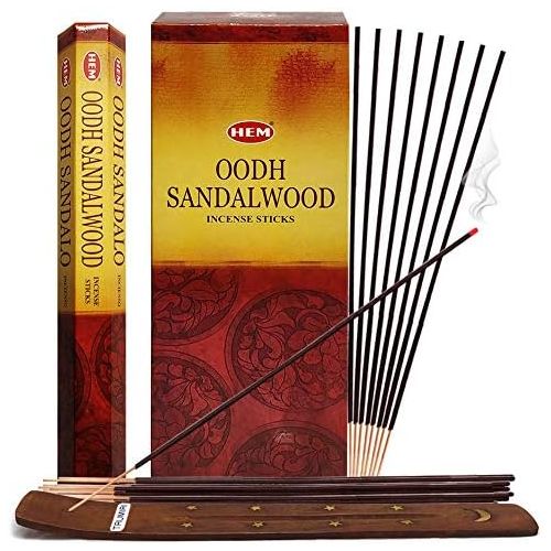  인센스스틱 TRUMIRI Oodh Sandalwood Incense Sticks And Incense Stick Holder Bundle Insence Insense Hem Incense Sticks