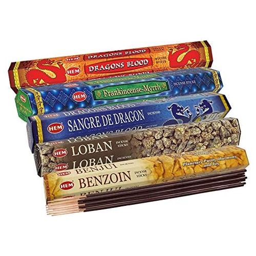  인센스스틱 TRUMIRI Hem Incense Sticks Variety Pack #3 And Incense Stick Holder Bundle With 5 Popular Resin Based Fragrances