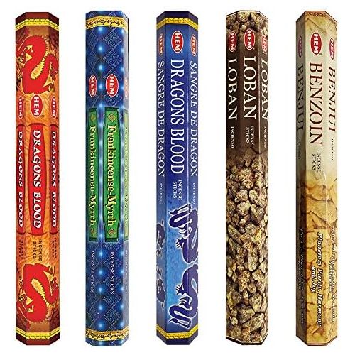  인센스스틱 TRUMIRI Hem Incense Sticks Variety Pack #3 And Incense Stick Holder Bundle With 5 Popular Resin Based Fragrances