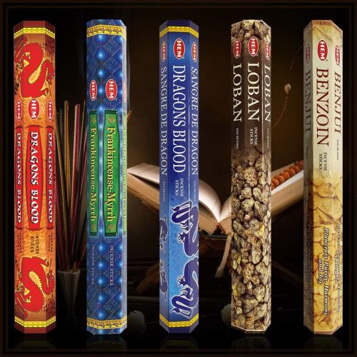  인센스스틱 TRUMIRI Hem Incense Sticks Variety Pack #3 And Incense Stick Holder Bundle With 5 Popular Resin Based Fragrances