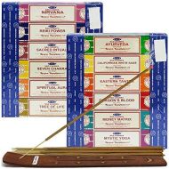 인센스스틱 TRUMIRI Satya Incense Sticks Variety Pack #3 And Incense Stick Holder Bundle With 12 Exclusive Fragrances