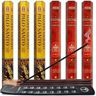 인센스스틱 Palo Santo & Frankincense Incense Sticks & Holder Bundle Variety Pack From Hem Trumiri Insense Inscents Insencents Insence