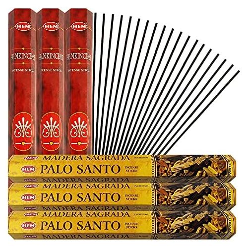  인센스스틱 Palo Santo & Frankincense Incense Sticks & Holder Bundle Variety Pack From Hem Trumiri Insense Inscents Insencents Insence