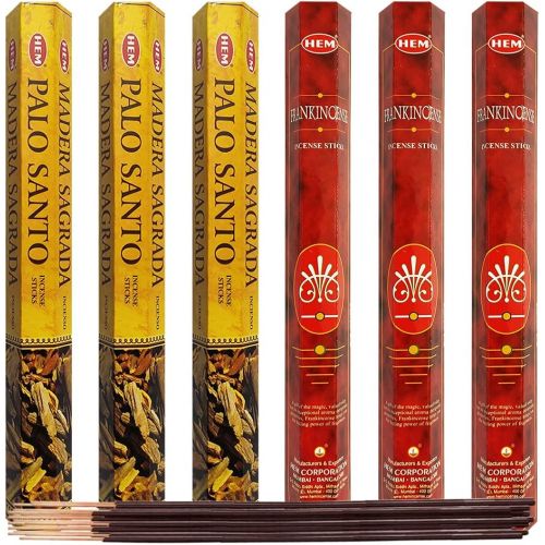  인센스스틱 Palo Santo & Frankincense Incense Sticks & Holder Bundle Variety Pack From Hem Trumiri Insense Inscents Insencents Insence