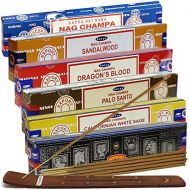 인센스스틱 TRUMIRI Satya Incense Sticks Variety Pack #3 And Incense Stick Holder Bundle With 6 Most Popular Fragrances