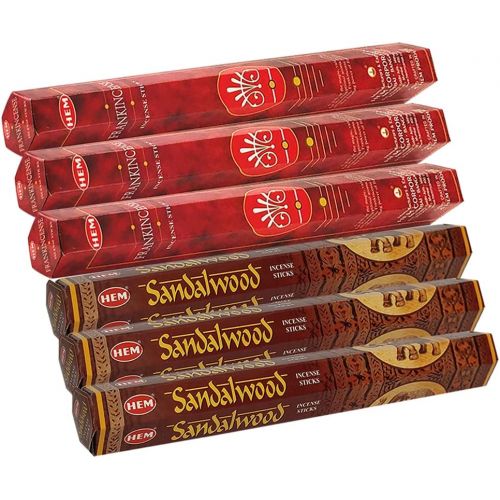  인센스스틱 Frankincense & Sandalwood Incense Sticks & Holder Bundle Variety Pack From Hem Trumiri Insense Inscents Insencents Insence