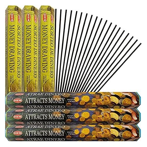  인센스스틱 Money Drawing & Attracts Money Incense Sticks & Holder Bundle Variety Pack From Hem Trumiri Insense Inscents Insencents Insence