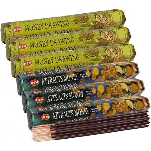  인센스스틱 Money Drawing & Attracts Money Incense Sticks & Holder Bundle Variety Pack From Hem Trumiri Insense Inscents Insencents Insence