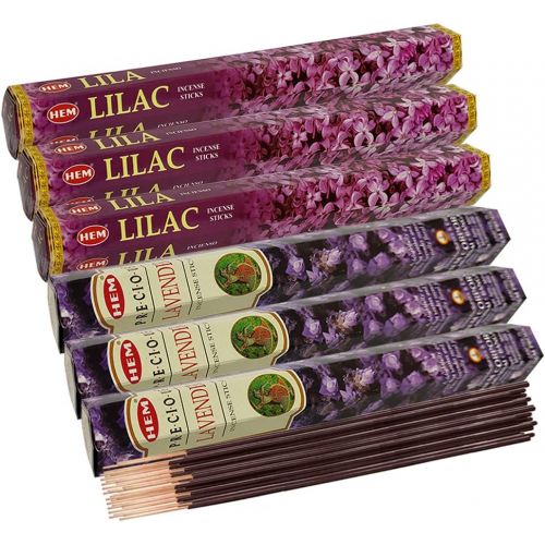  인센스스틱 Lilac & Lavender Incense Sticks & Holder Bundle Variety Pack From Hem Trumiri Insense Inscents Insencents Insence